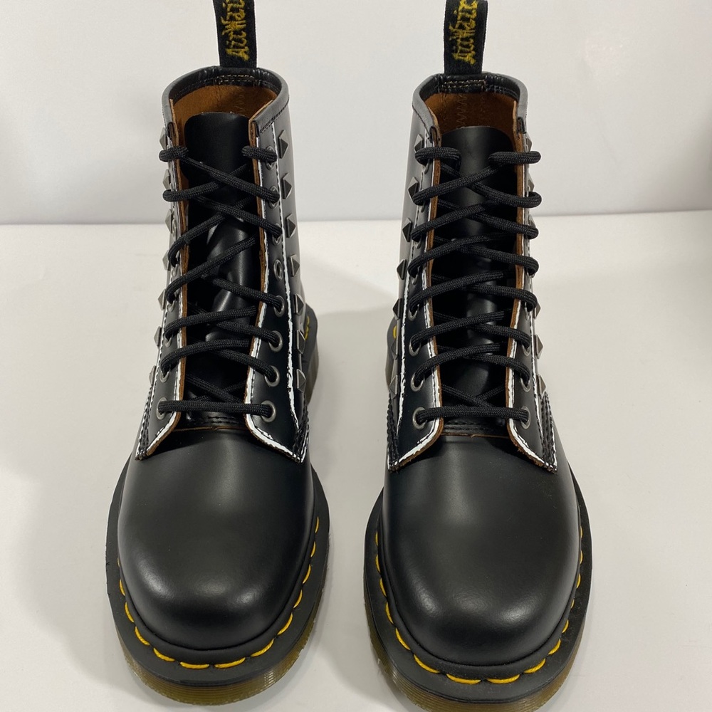SOLD NEW DR MARTENS 1460 STUD CARE APPLIQUE BOOTS - Picture 4 of 11